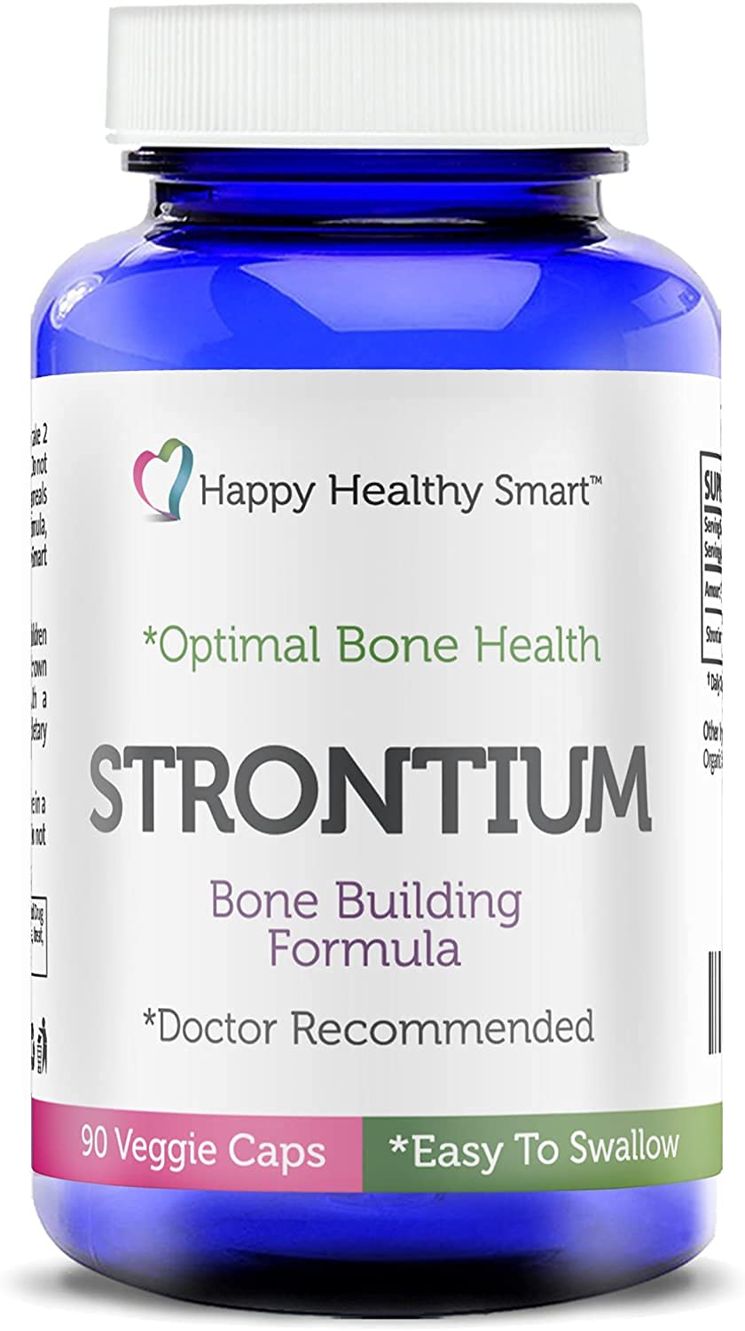 Happy Healthy Smart Strontium Bone Health Supplement Capsule 90 Count