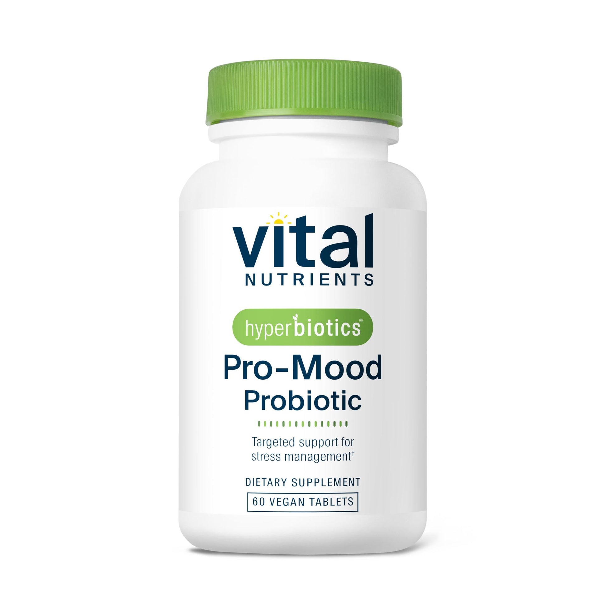 Hyperbiotics Vital Nutrients Pro Mood Probiotic with L-theanine 60 Tablets