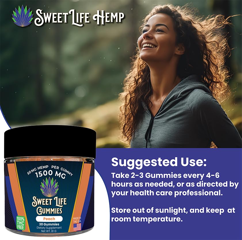 Sweet Life Hemp Gummies Chewable 30 Count