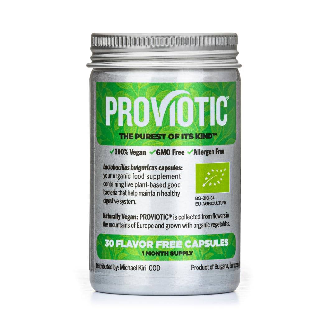 PROVIOTIC Vegan Probiotic Supplement Capsules 30 Count