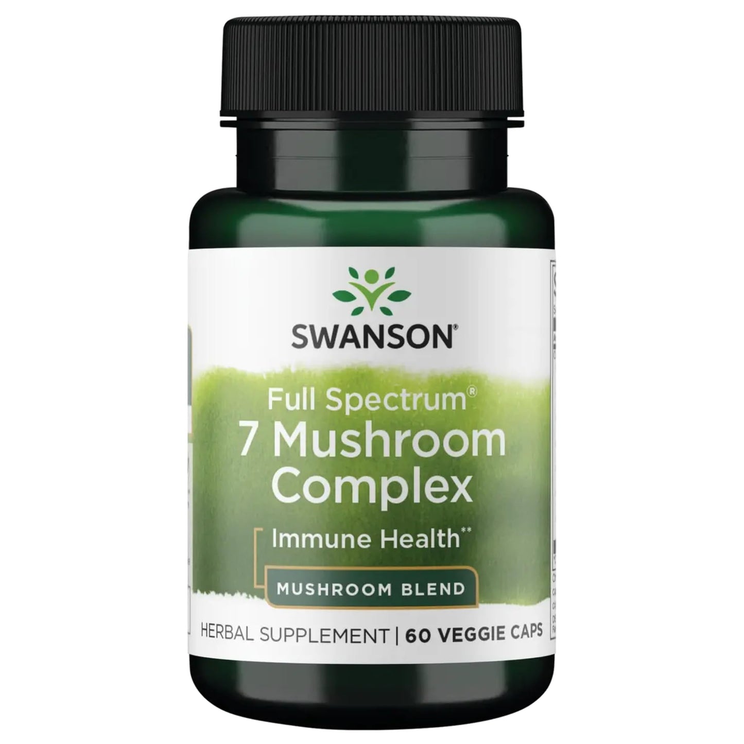 Swanson Full Spectrum 7 Mushroom Complex Veggie Capsules 60 Count