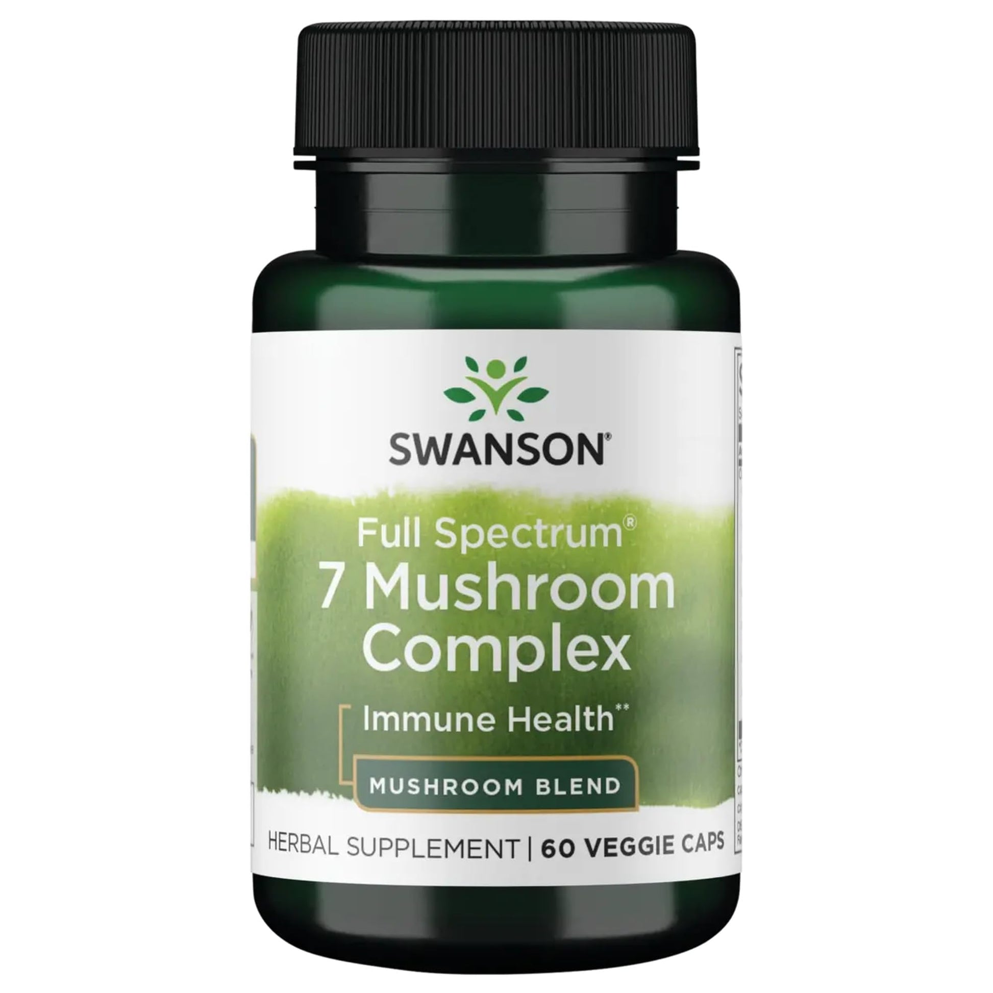 Swanson Full Spectrum 7 Mushroom Complex Veggie Capsules 60 Count