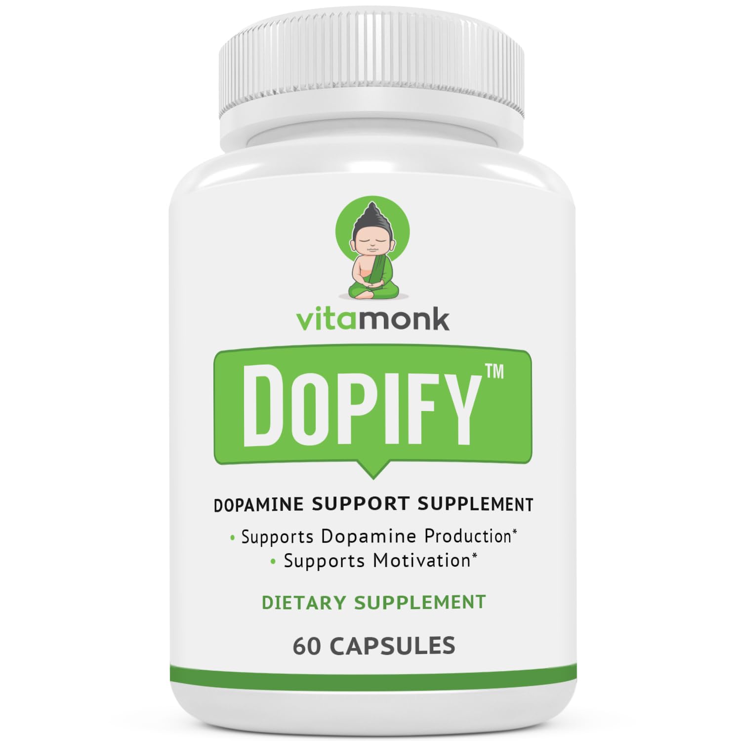 VitaMonk Dopamine Supplements - Dopamine Brain Food with Mucuna Pruriens Capsule 60 Count