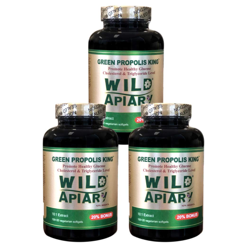 Generic Wild Apiary Brazilian Green Bee Propolis Softgels, 120 Count