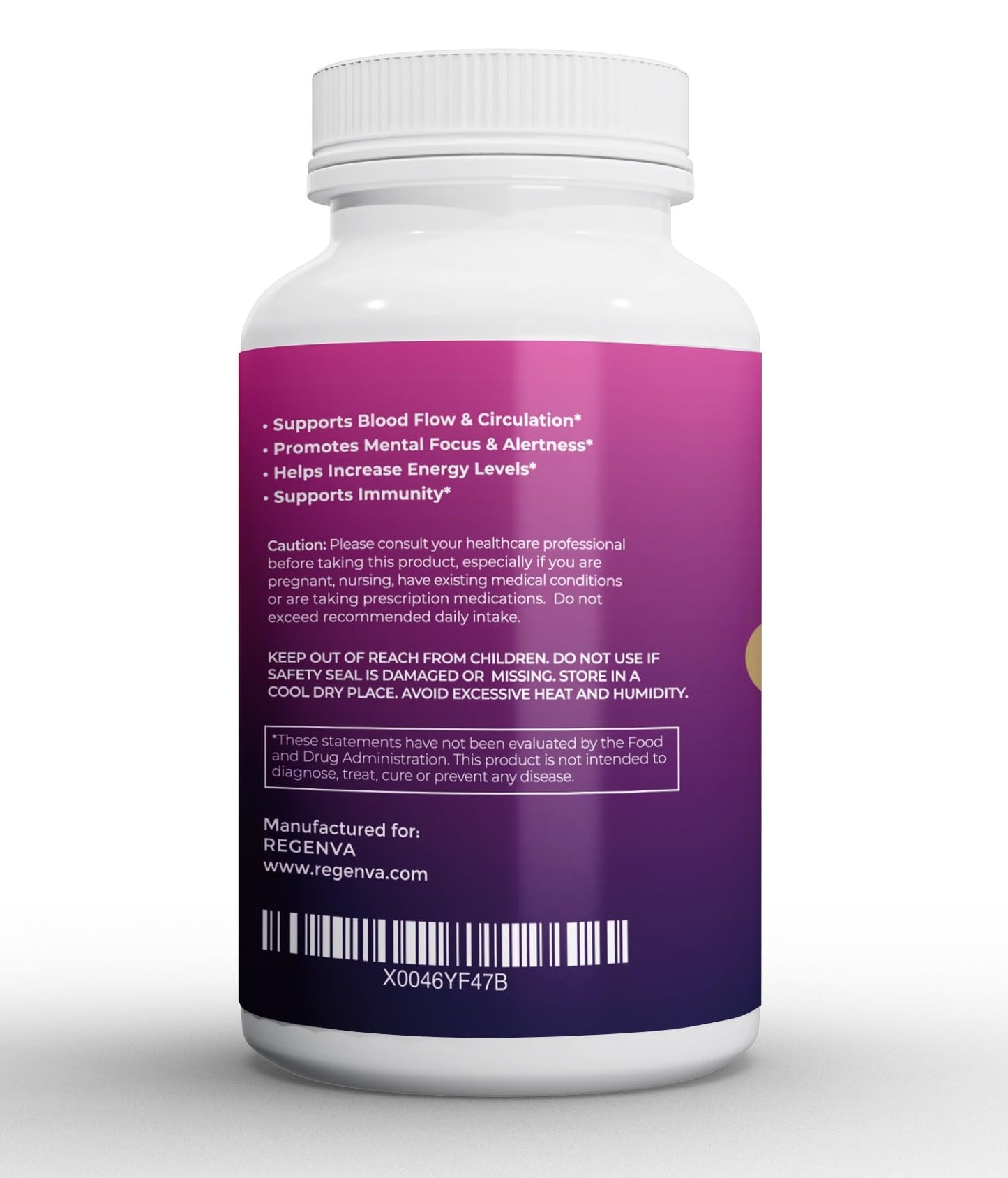 Regenva Beet Root Powder Capsule 1025mg Non-GMO, 120 Count