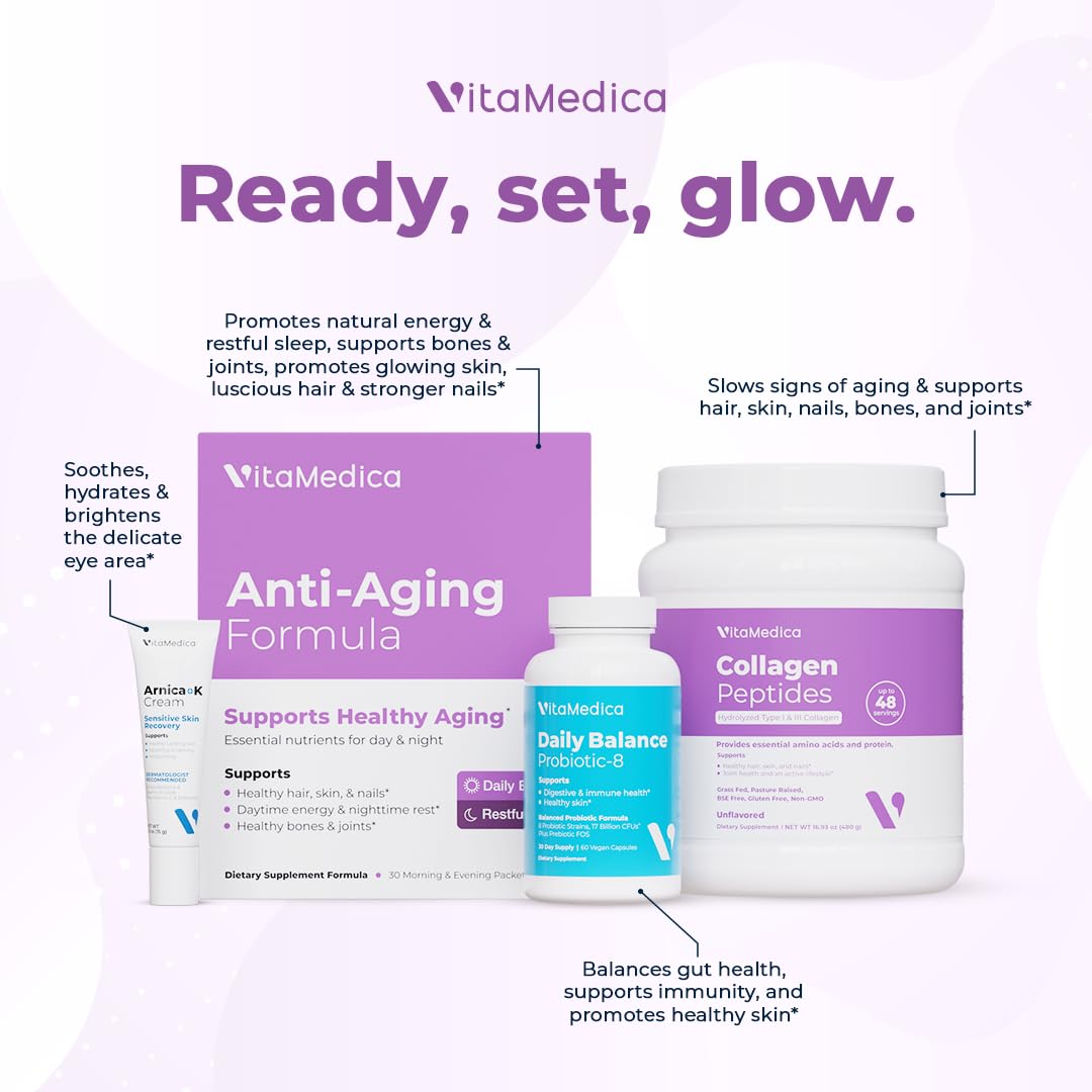 VitaMedica Anti-Aging AM/PM Multivitamin Tablets, 30 Count