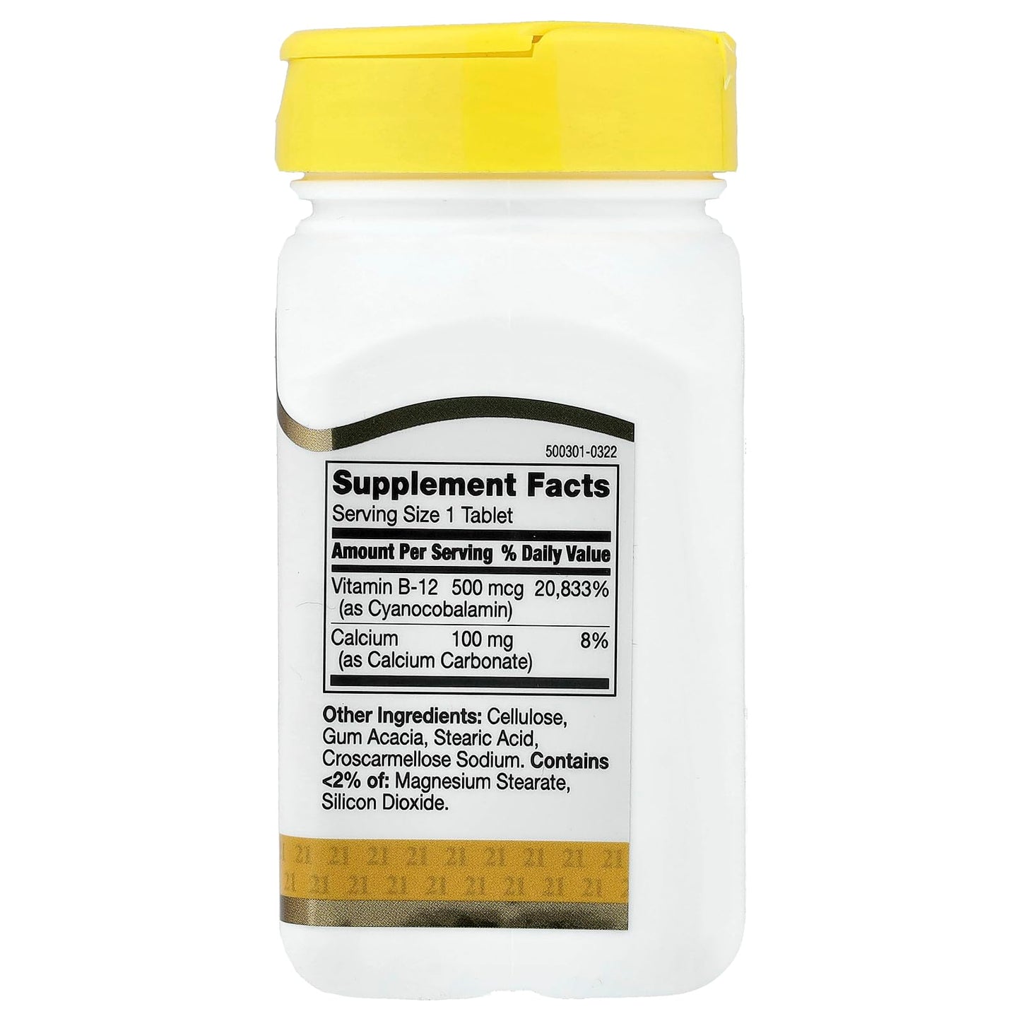 21st Century Vitamin B-12 500 mcg Tablet, 110 Tablets