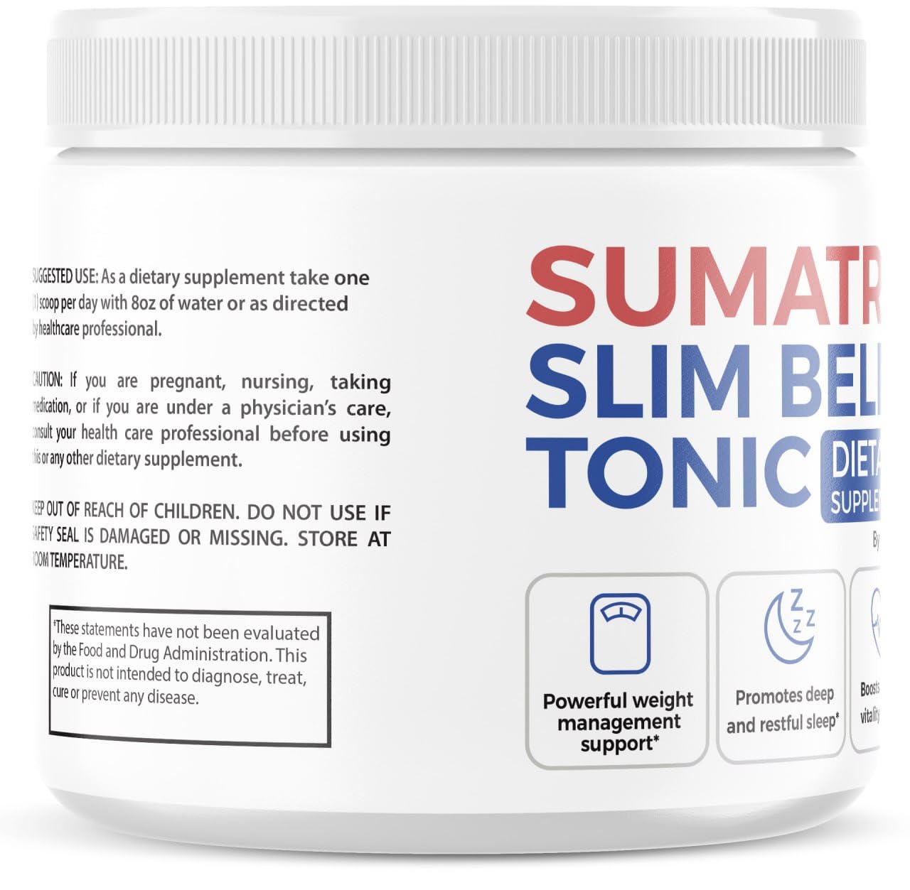 NutraRize Sumatra Slim Belly Tonic Powder, 2.75 Ounce (Pack of 1)