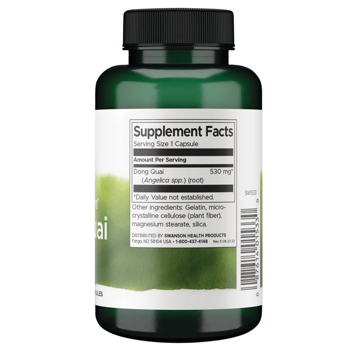 Swanson Dong Quai 530 Milligrams Capsules 200 Count