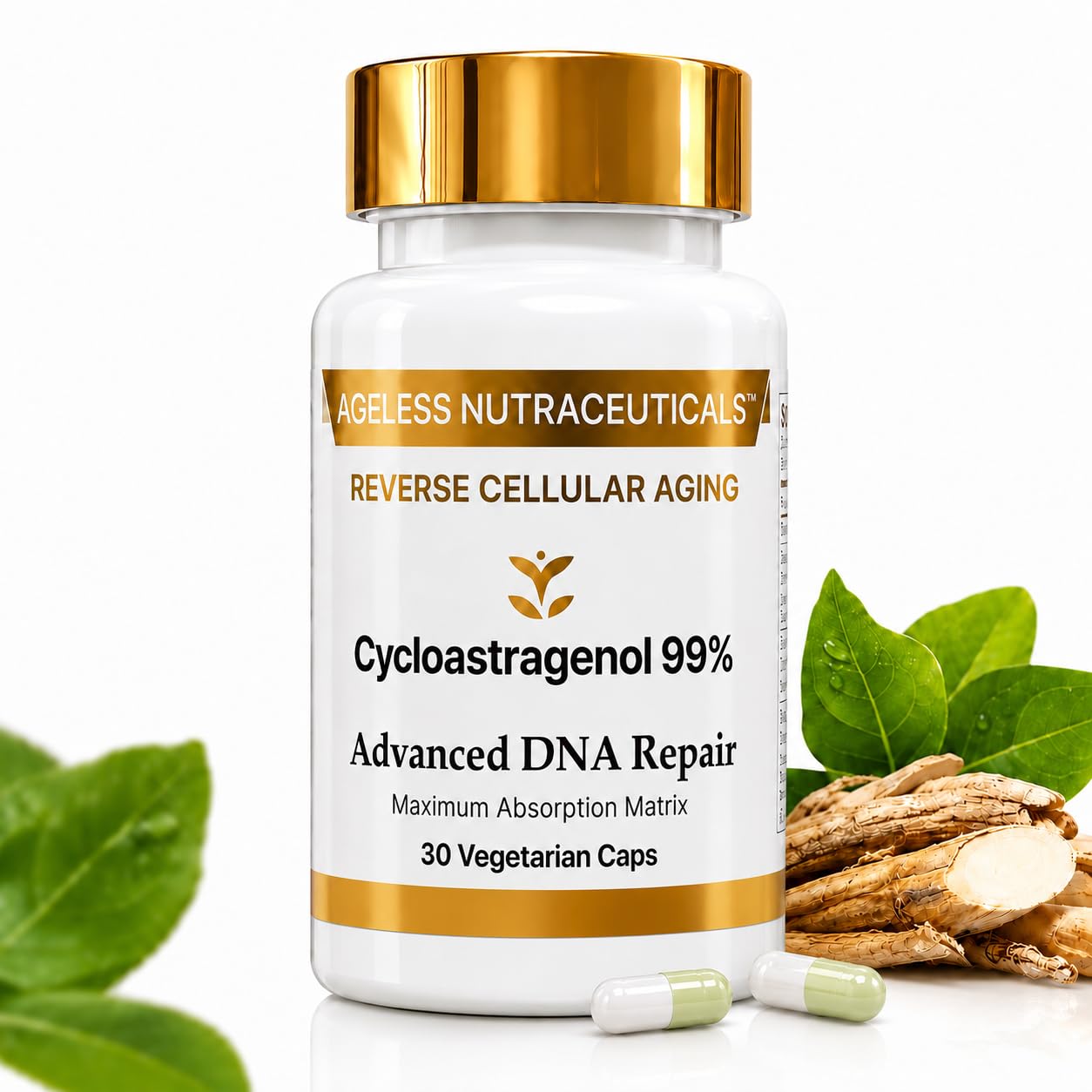 Ageless Nutraceuticals Cycloastragenol 10mg Capsule, 30 Count