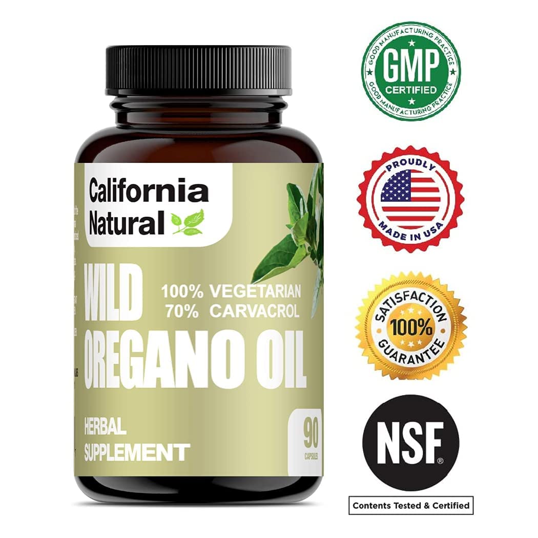 California Natural Wild Oregano Oil 90 Capsules