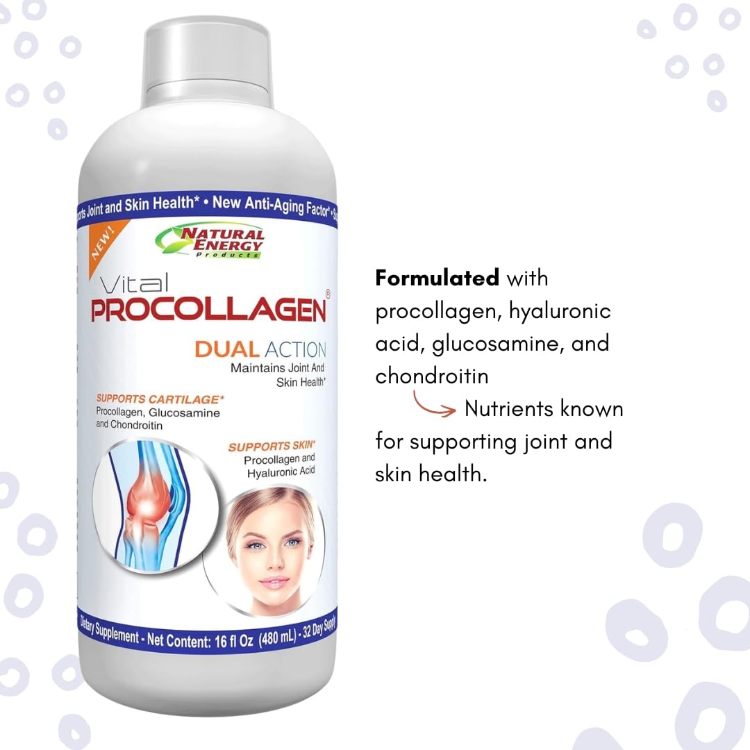 Generic Natural Energy Vital Procollagen Dual Action Effervescent Powder 7.4
