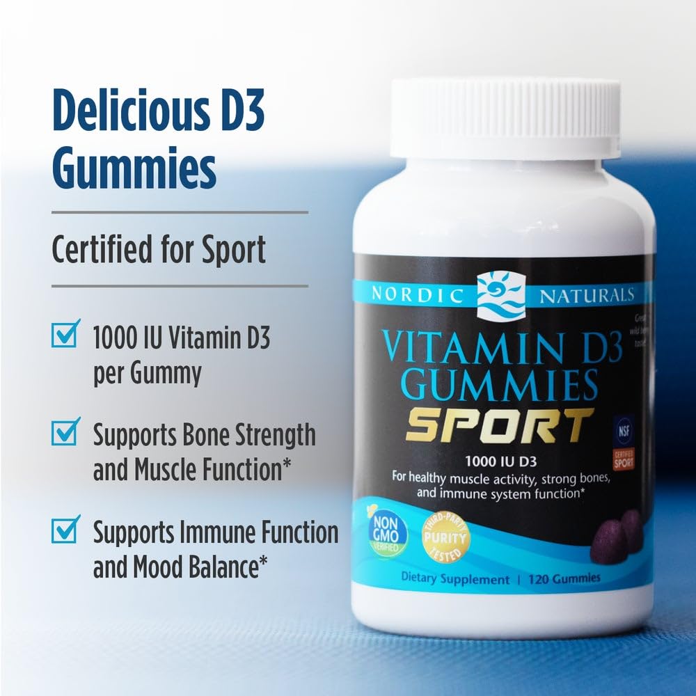 Nordic Naturals Vitamin D3 Gummies 120 Count