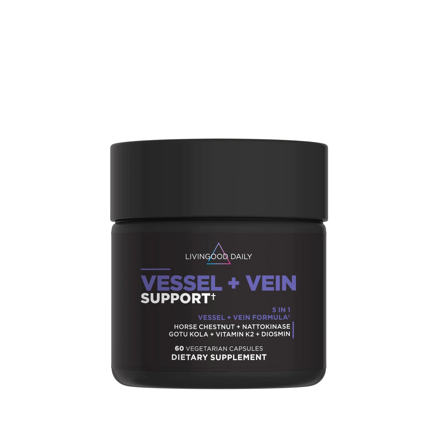 Livingood Daily Vein Support Supplement for Leg, 60 Capsules