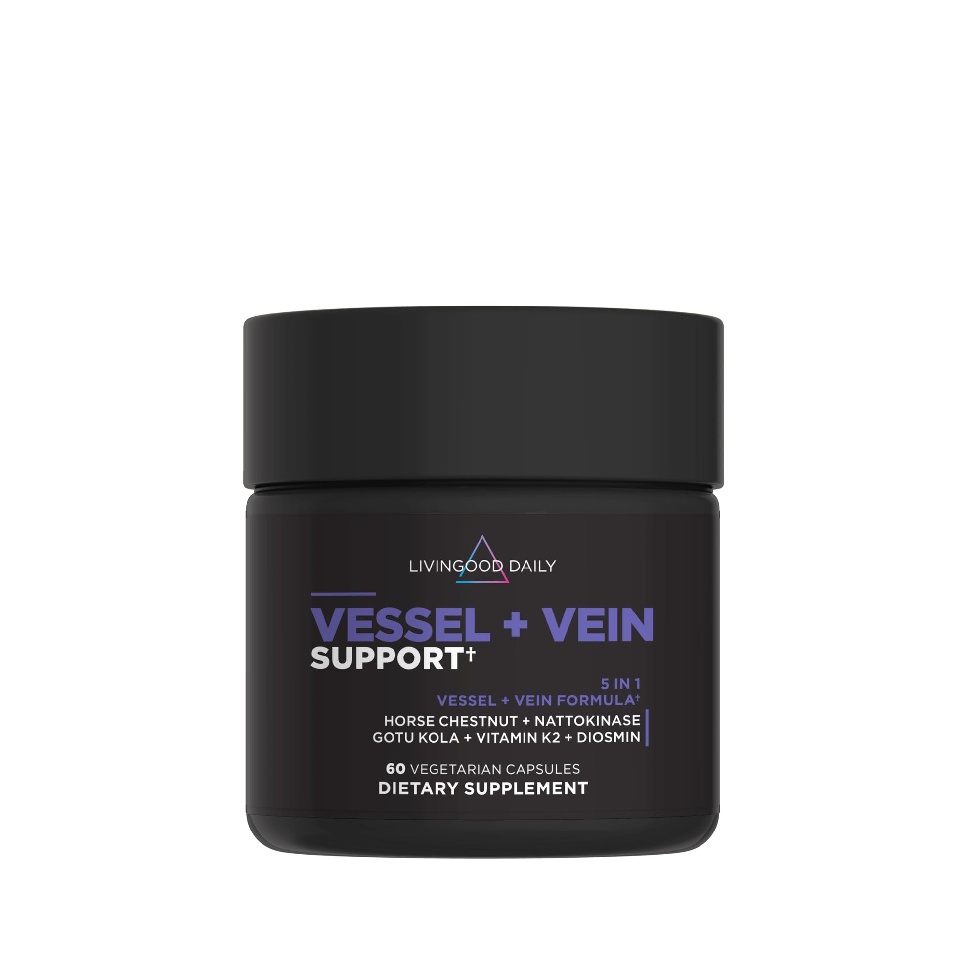 Livingood Daily Vein Support Supplement for Leg, 60 Capsules