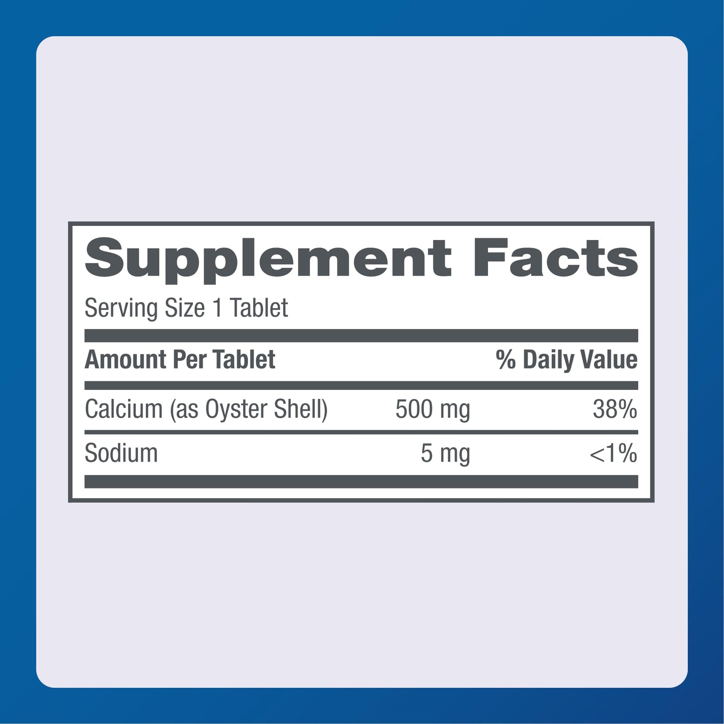MAJOR Oyster Shell Calcium 500 mg Calcium Supplement Tablets, 150 Tablets
