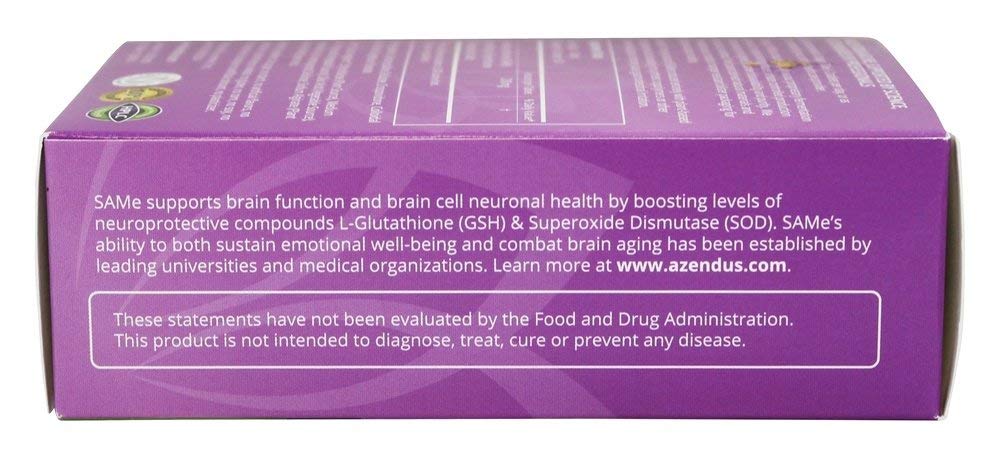extreme V, LLC Azendus SAM-e Mood Support 200mg Tablet, 60 Count