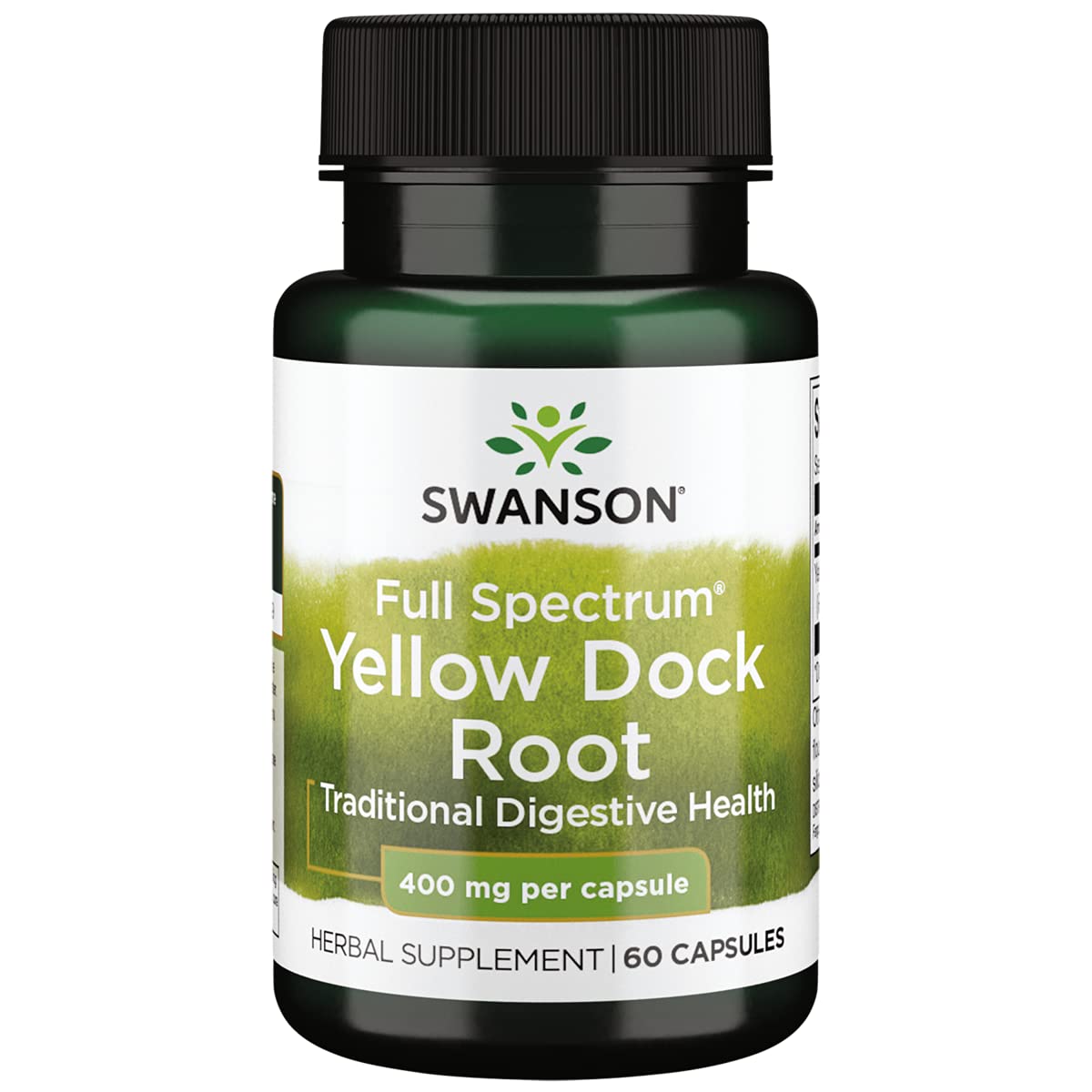 Swanson Full Spectrum Yellow Dock Root 400 mg Capsules 60 Count