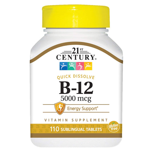21st Century B-12 5000 mcg Sublingual Tablets, 660 Count
