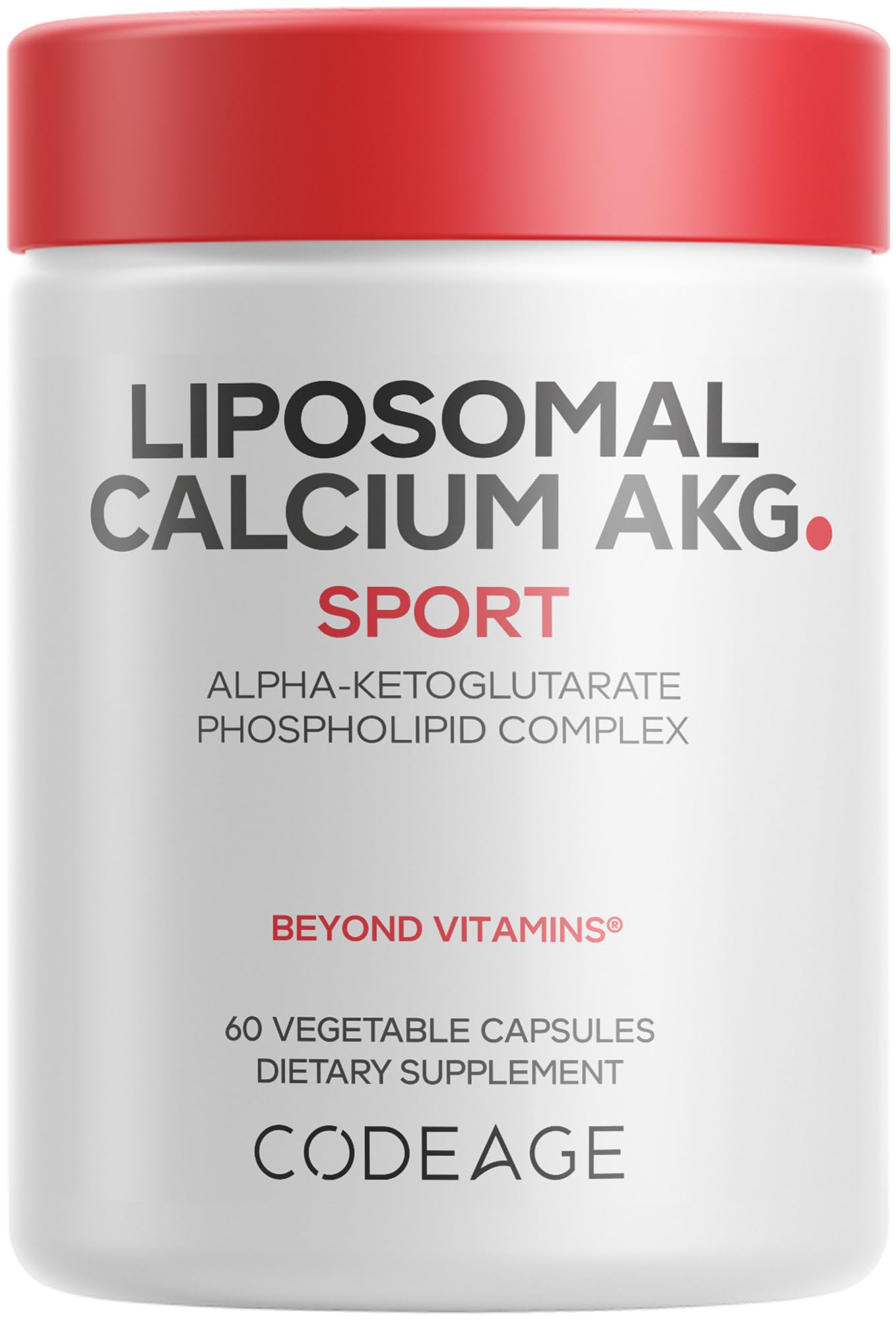 Codeage Liposomal Calcium AKG Supplement Alpha-Ketoglutarate Capsule, 60 Capsules