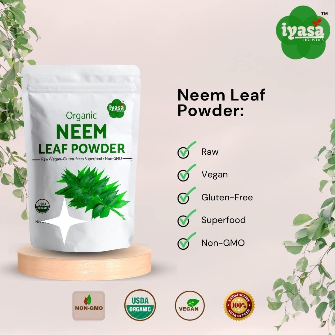 Iyasa Holistics Organic Neem Powder 16oz