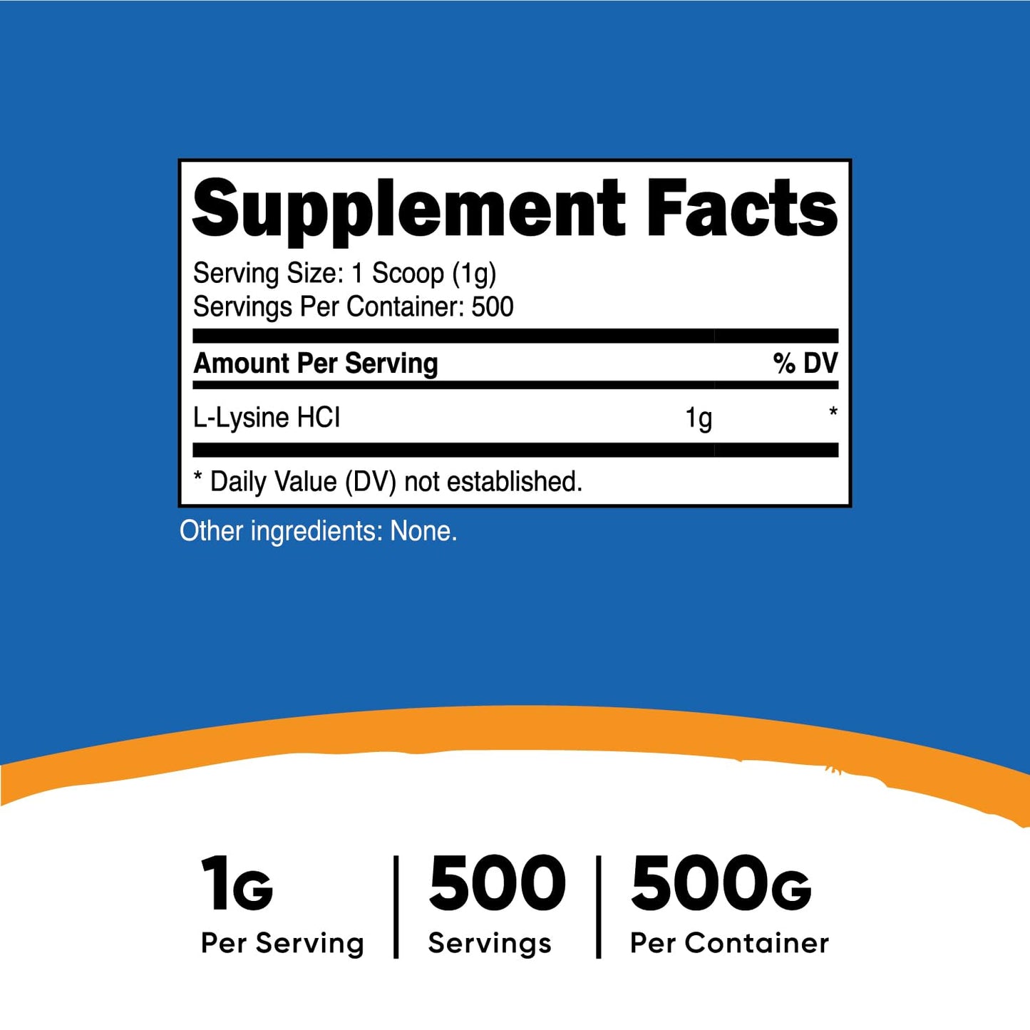 Nutricost L-Lysine Powder 1.1 Pound