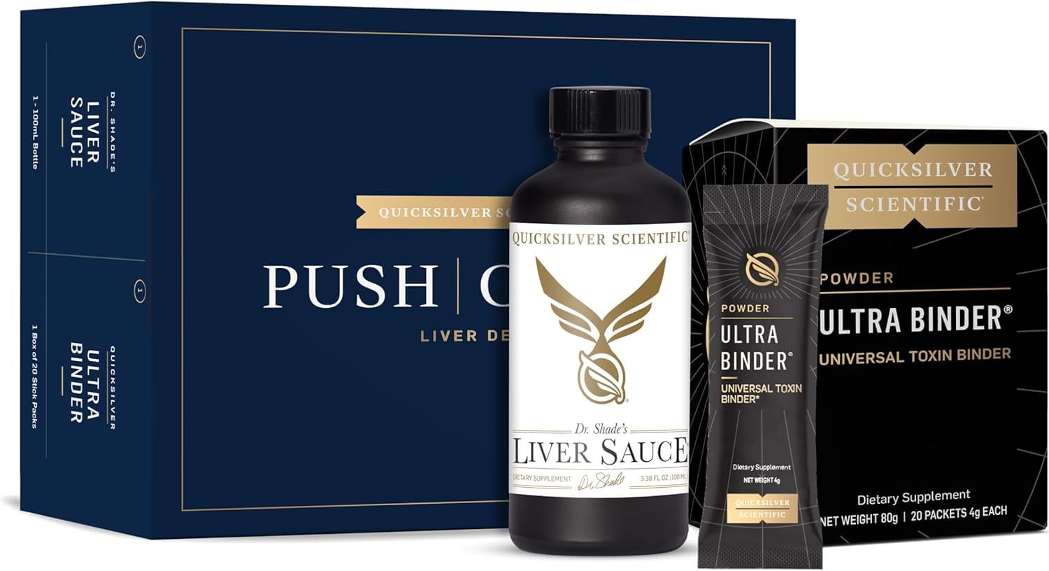 Quicksilver Scientific PushCatch Liver Detox Cleanse Powder, 1
