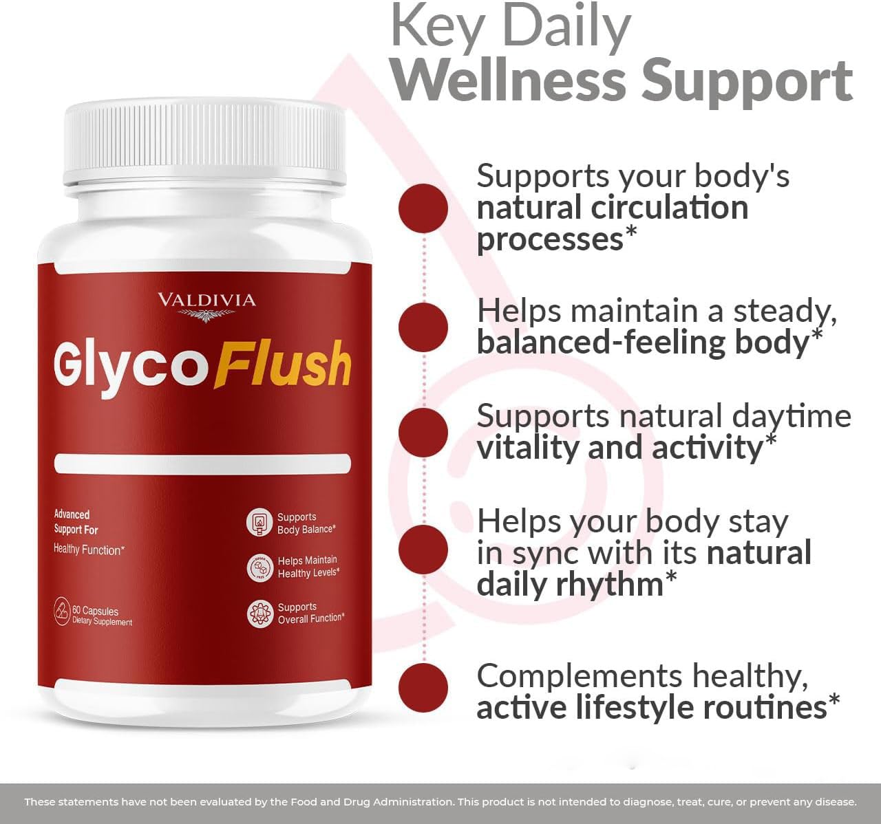Valdivia GlycoFlush Capsules 60 Count