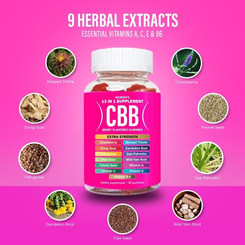Curvy Body Bears CBB 13 in 1 Women’s Multivitamin Gummies, 60 Count