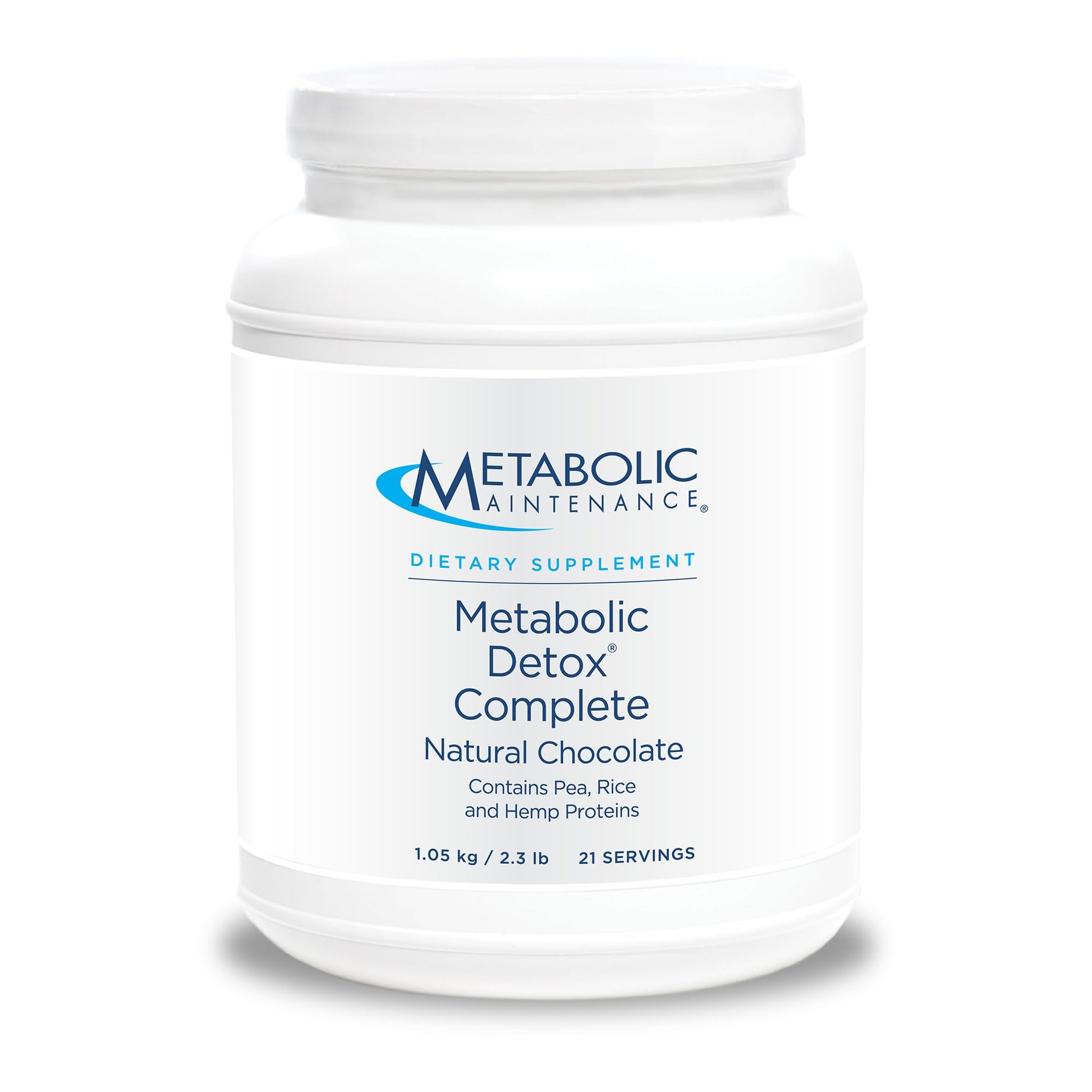 Metabolic Maintenance Metabolic Detox Complete Plant Protein Powder, 21 Servings, Chocolate Flavor