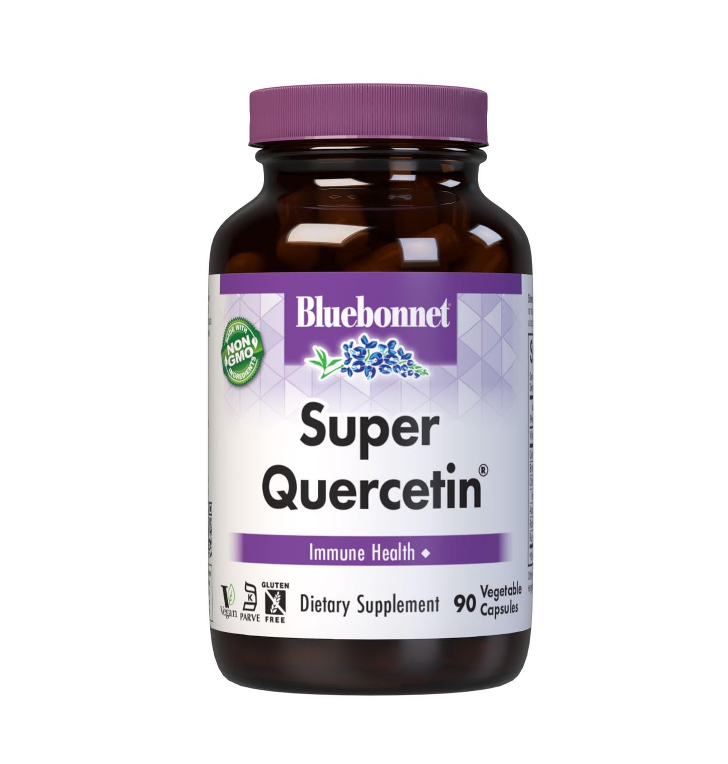 BlueBonnet BB-553 Nutrition Super Quercetin Vegetable Capsules, Vitamin C Formula, Non-GMO, Gluten Free, Soy Free, Milk Free, Kosher, 90 Count