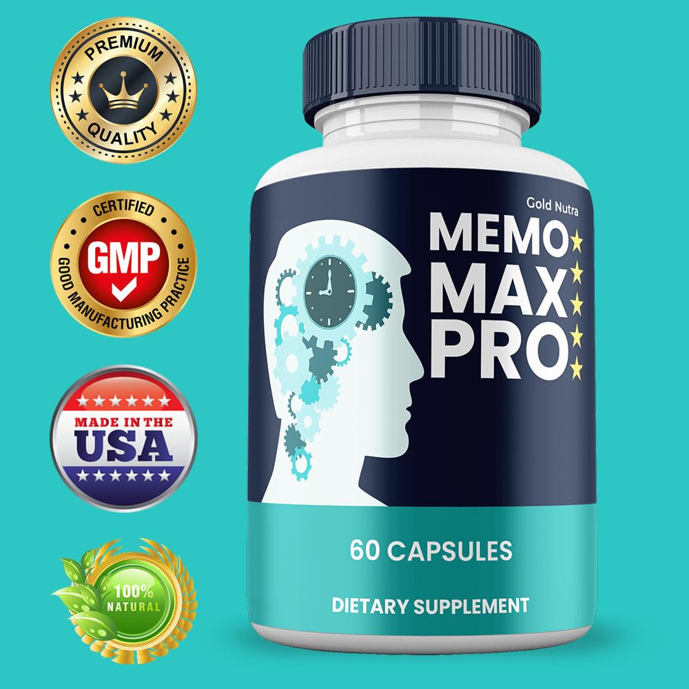 Gold Nutra Memo MaxPro Capsule, All Natural Brain and Cognitive Supplement, 2 Capsules