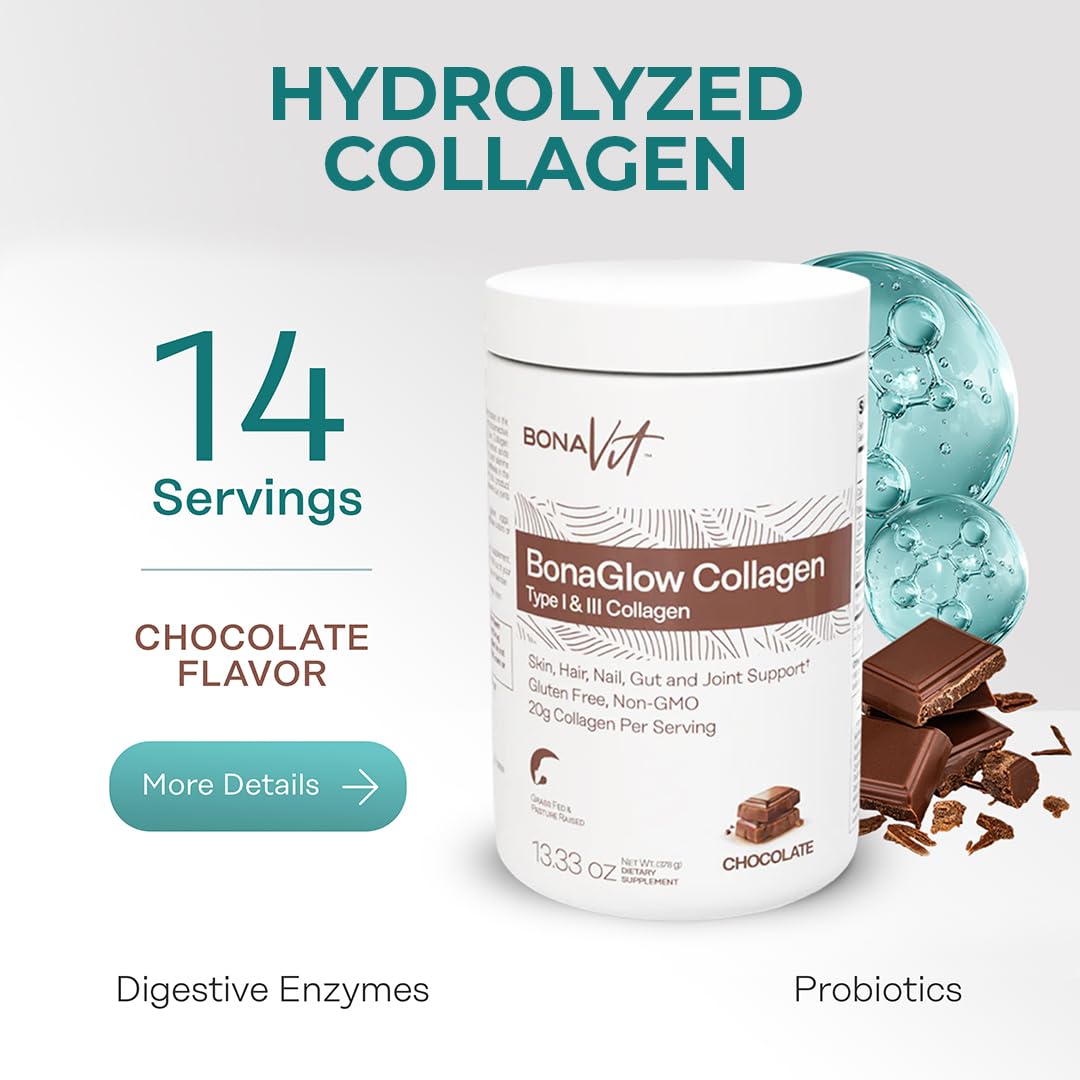 Bonavit Collagen Peptides Powder, 13.33 Ounce