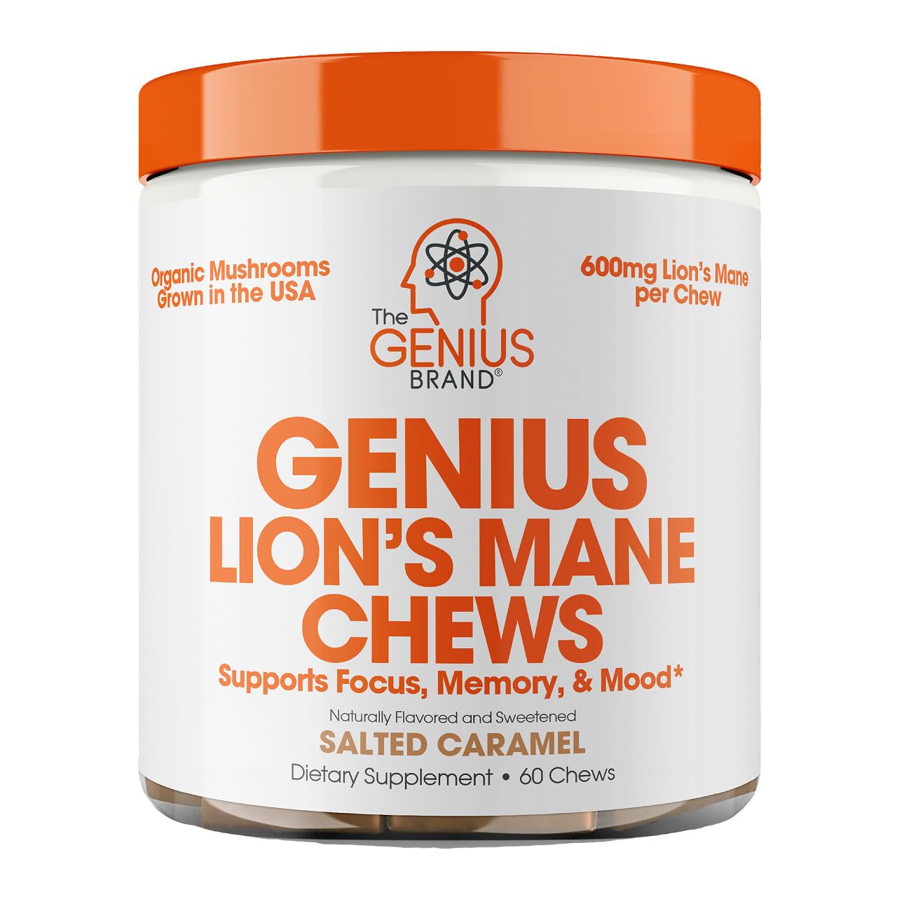 The Genius Brand Lion's Mane Chews Chewable 60 Count