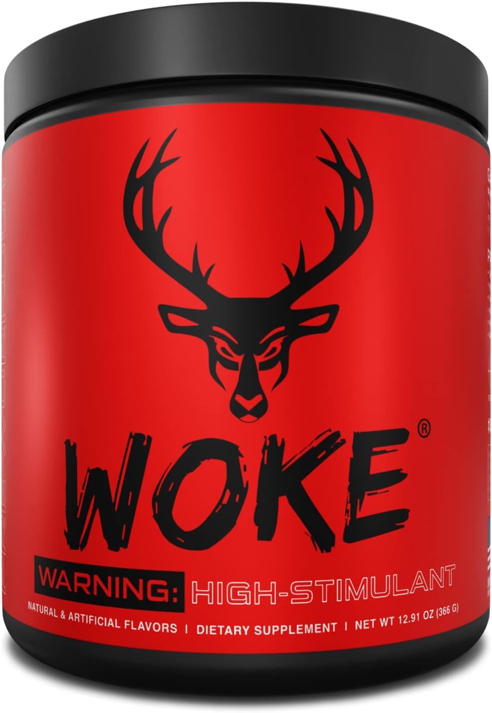 Bucked Up Woke HIGH STIM Pre Workout Powder 12.91 Ounce Grape