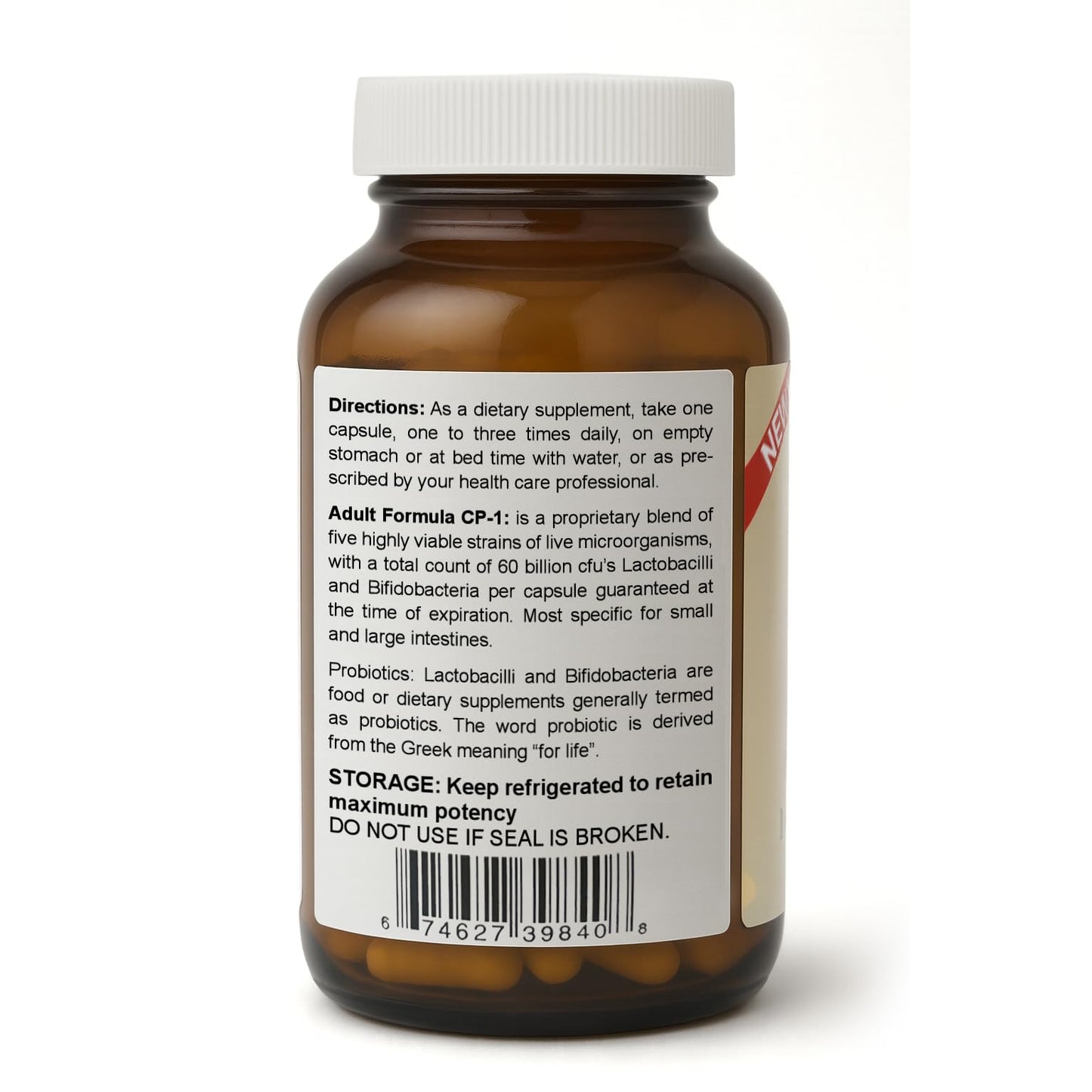 Custom Probiotics CP-1 Adult Formula Probiotic Capsule 90 Count