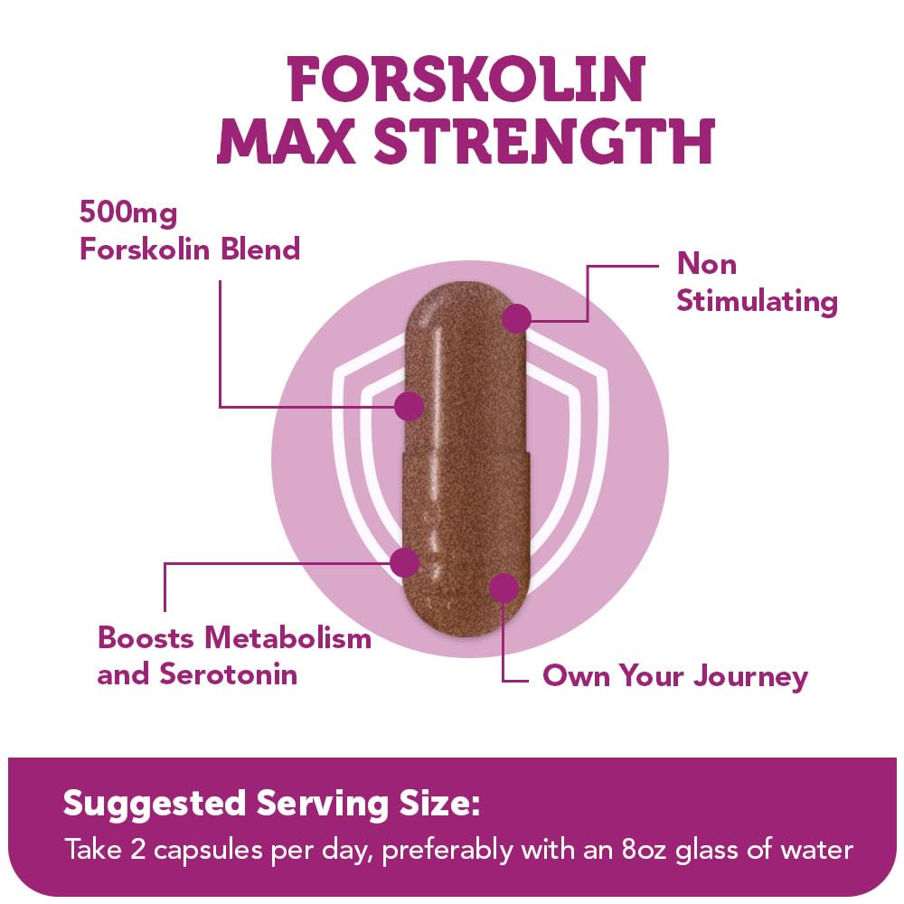 Vitamin Bounty Forskolin Maximum Strength for Weight Loss Capsules 60 Count