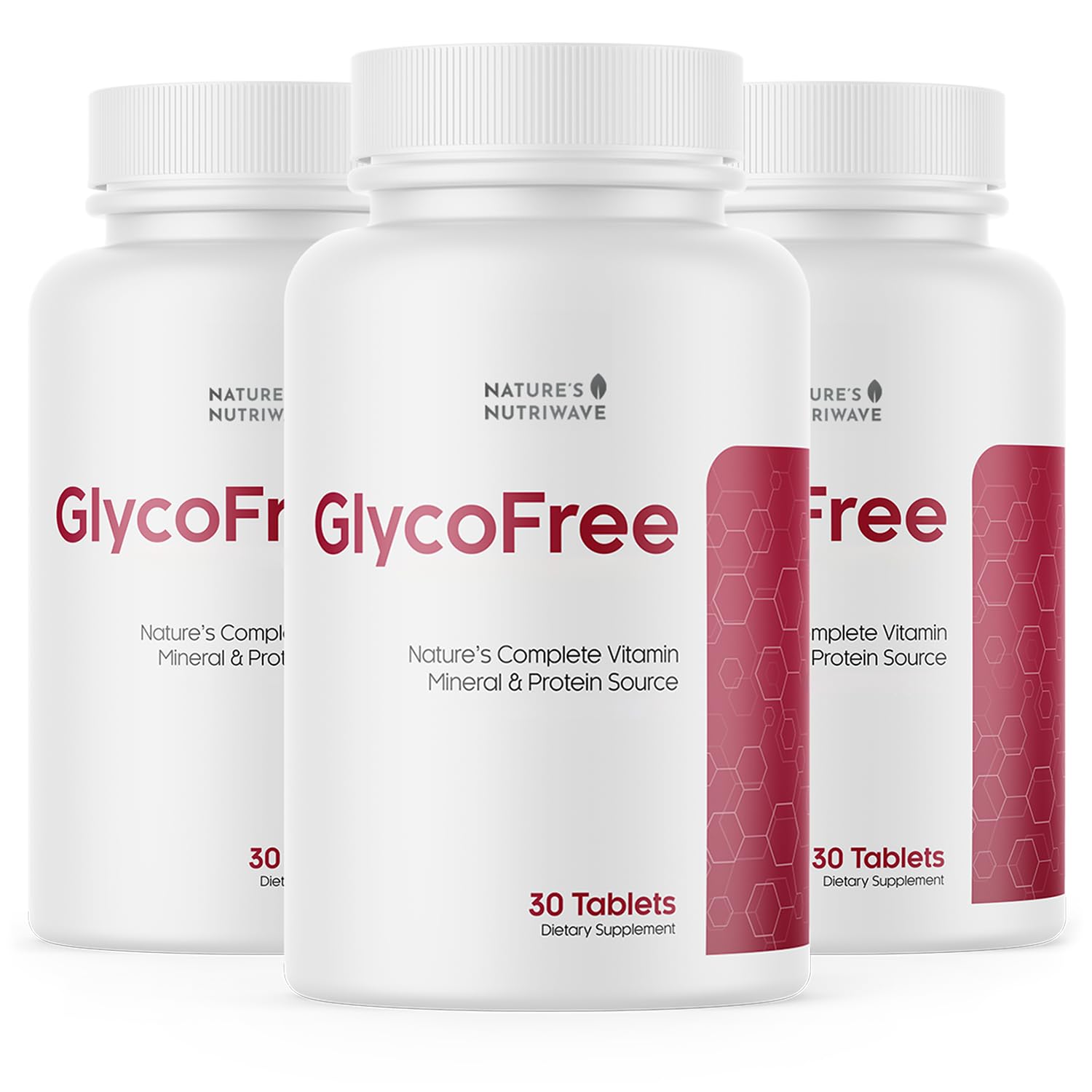 Nature’s NutriWave GLYCOFREE Supplement, Natural Plant-Based Blend with Berberine, Bitter Melon, Cinnamon, Inulin, 90 Tablets
