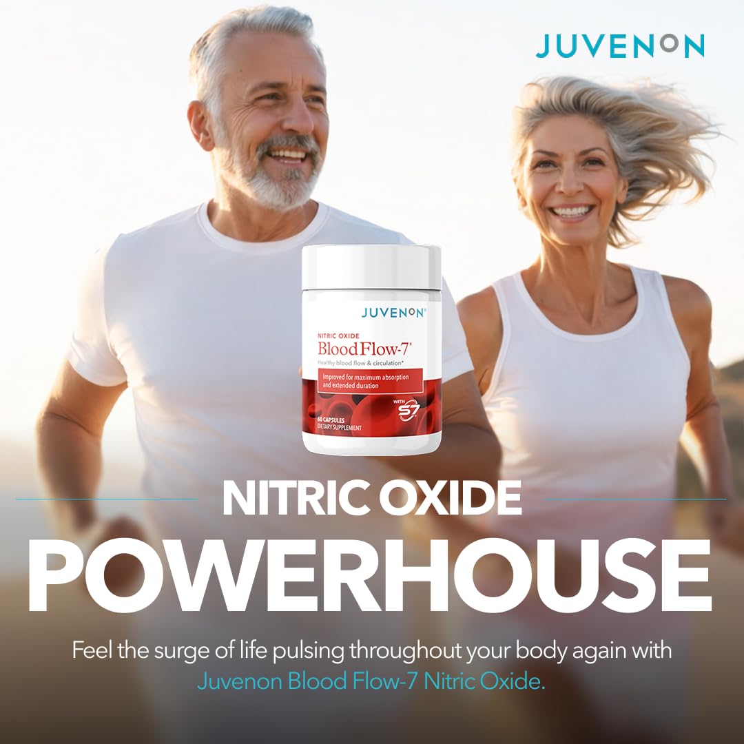 Juvenon BloodFlow-7 Nitric Oxide Capsules, 60 Count