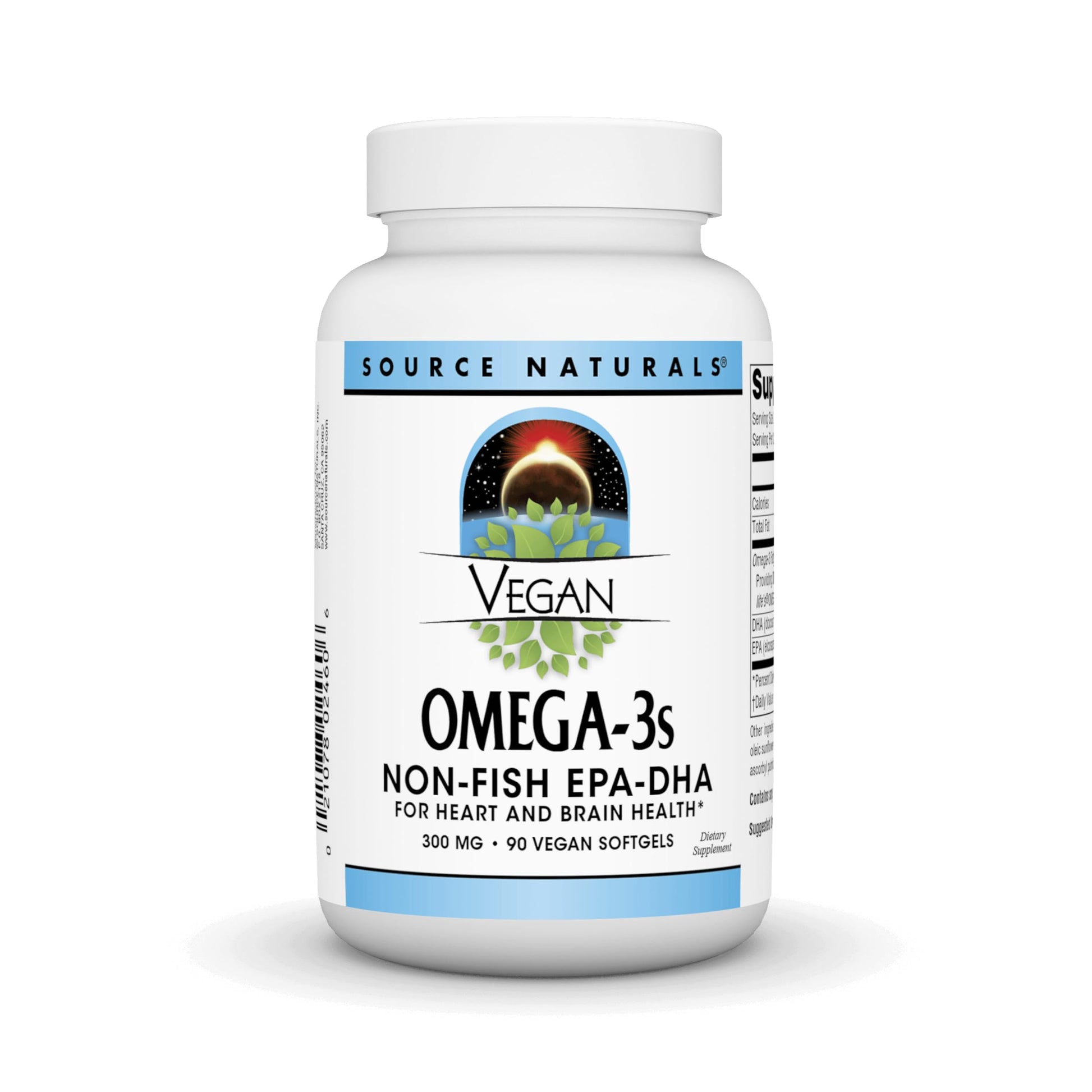 Source Naturals Vegan Omega-3s EPA-DHA 300 mg Softgels, 90 Count