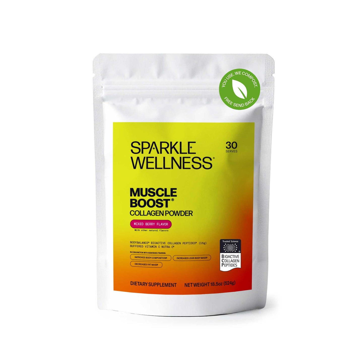 Sparkle Wellness BODYBALANCE Collagen for Women Powder Mixed Berry 18.5