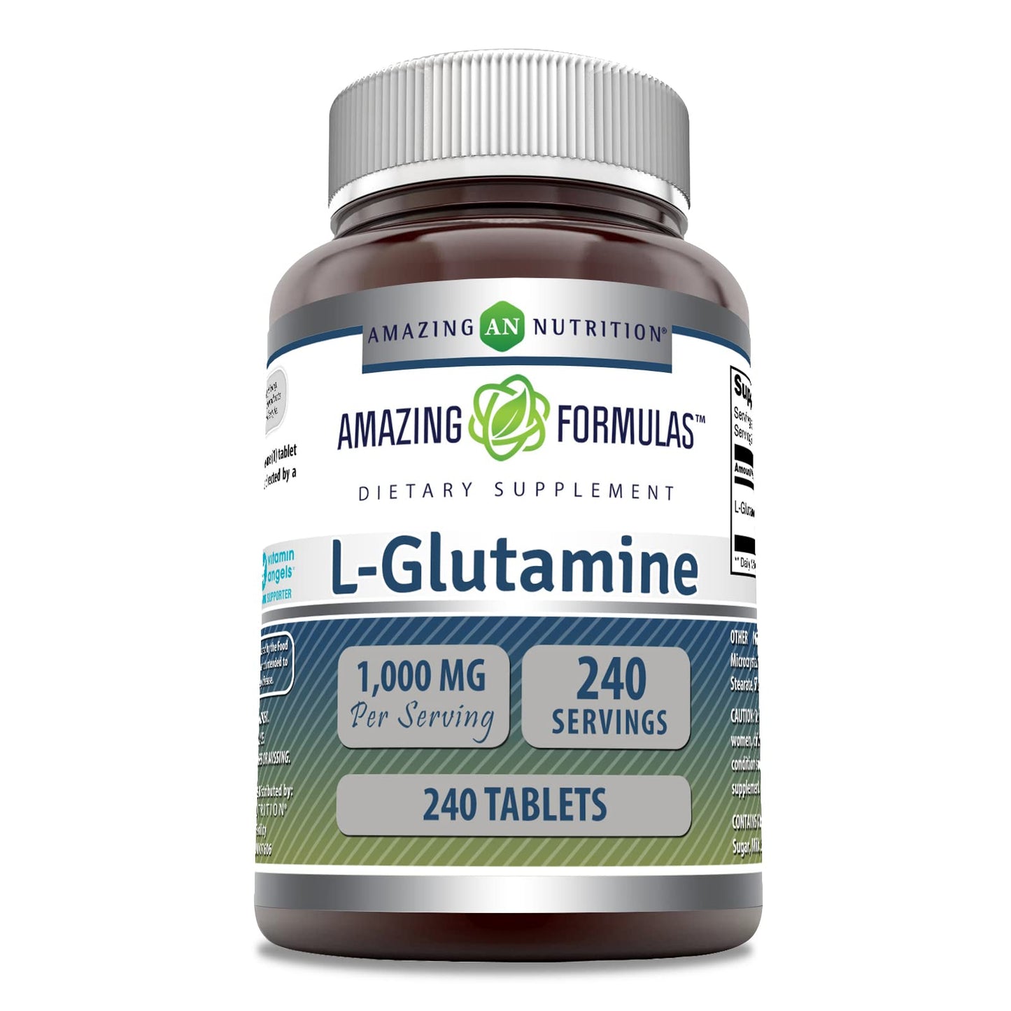 Amazing Nutrition L-Glutamine Supplement 240 Tablets