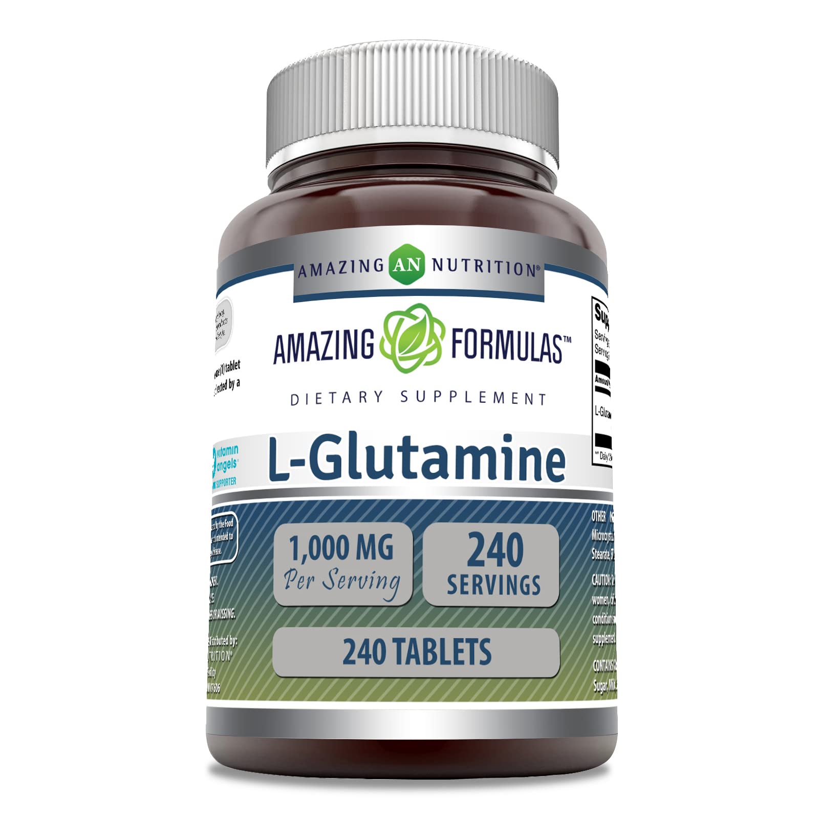 Amazing Nutrition L-Glutamine Supplement 240 Tablets