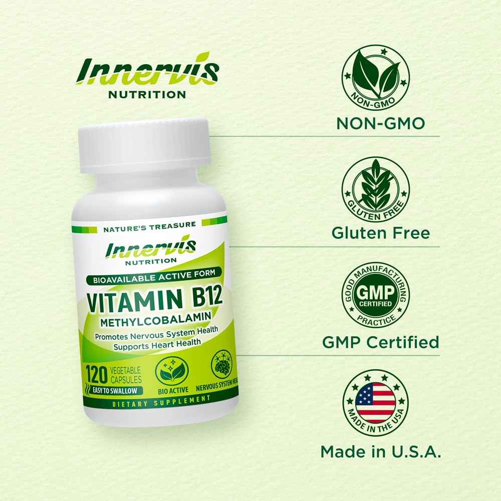 INNERVISNUTRITION Methyl B12 1000mcg Capsule, 120 Count
