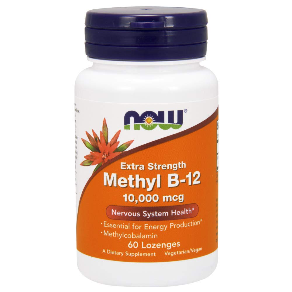 NOW Foods Methyl B-12 10000 mcg Lozenges, 120 Count