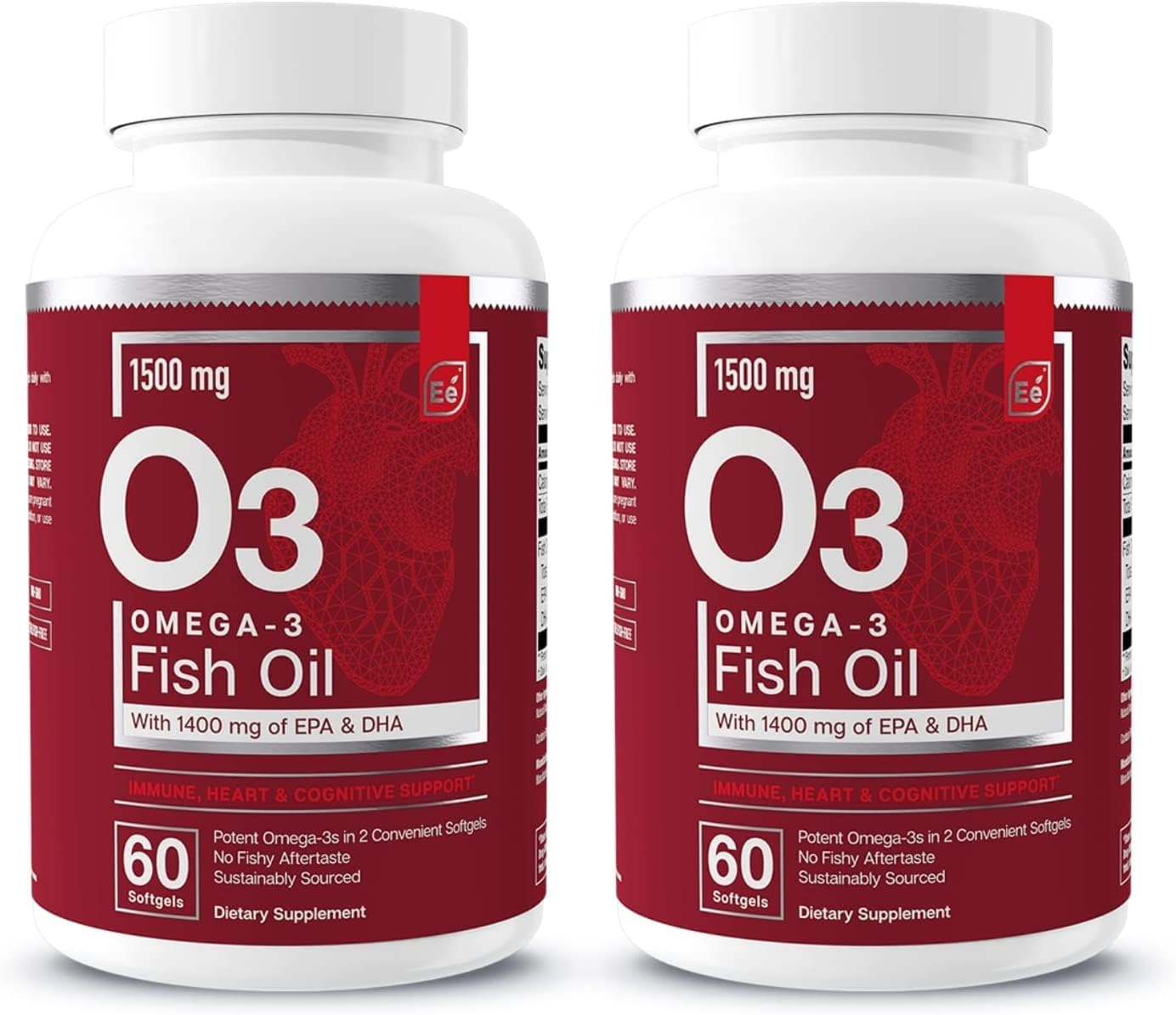 Essential Elements Omega-3 Fish Oil Supplement with EPA & DHA Softgels, 120 Count