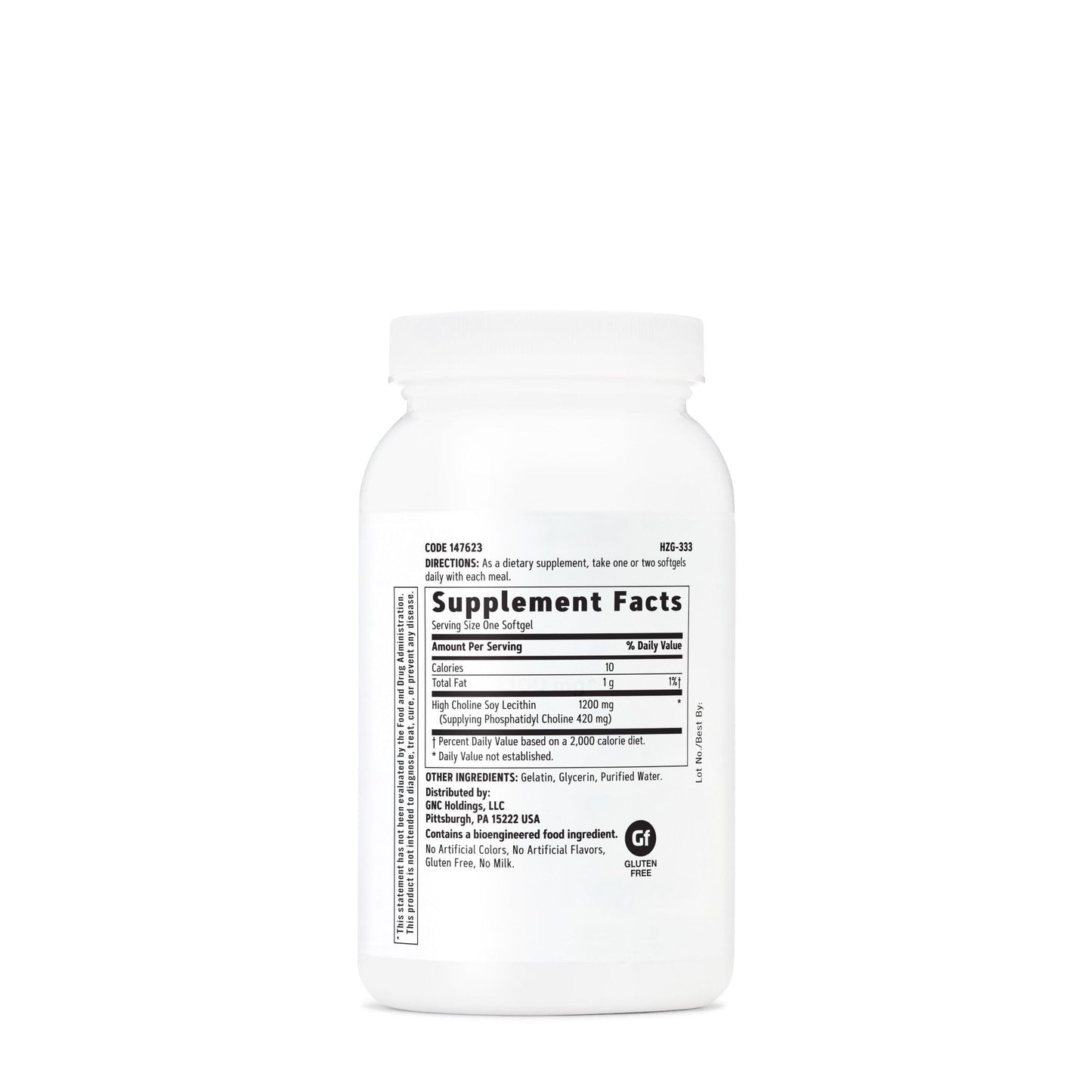 GNC Triple Lecithin 1200mg Softgels 90 Count