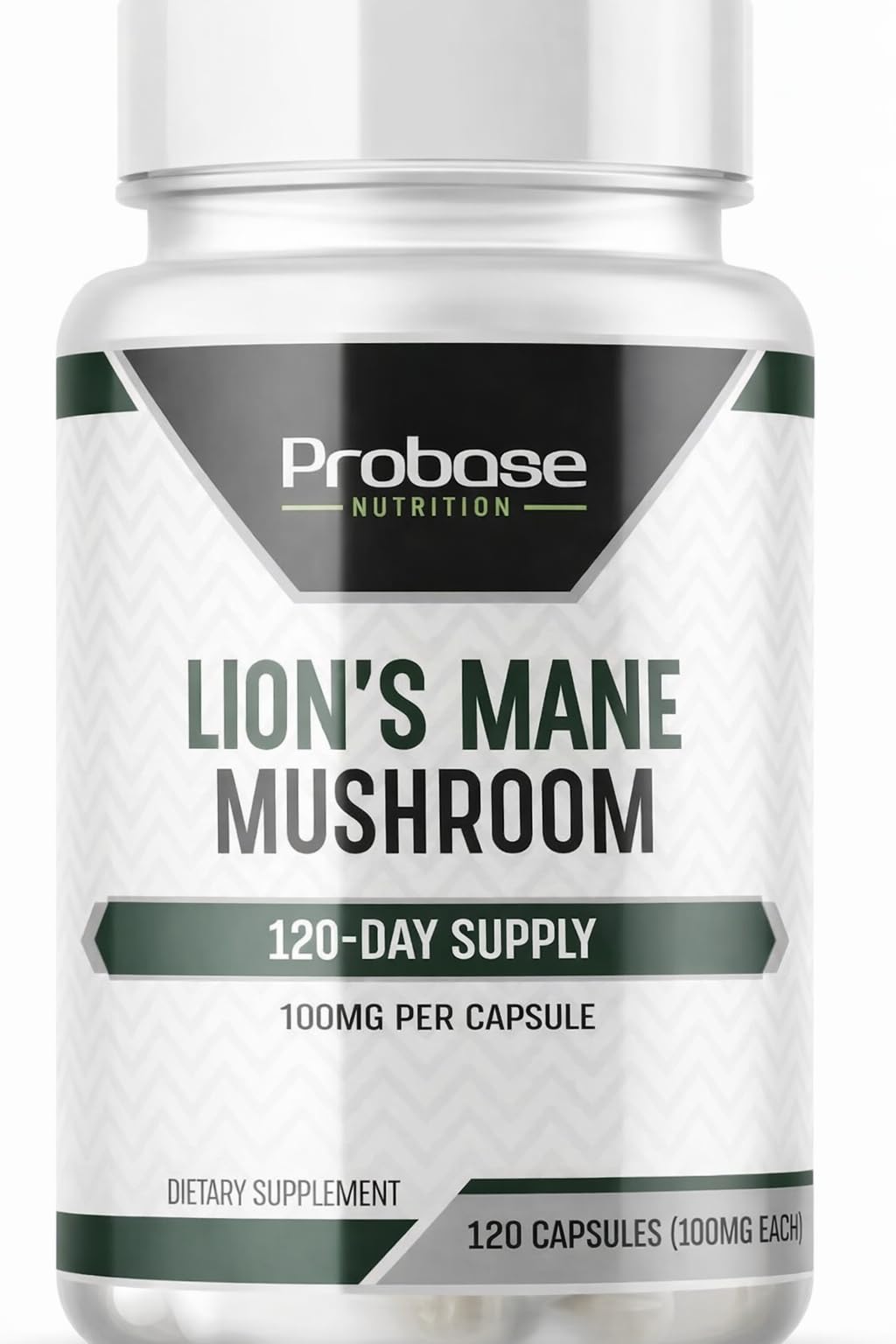 Probase Nutrition Lions Mane Mushroom Cognition 120 Capsules