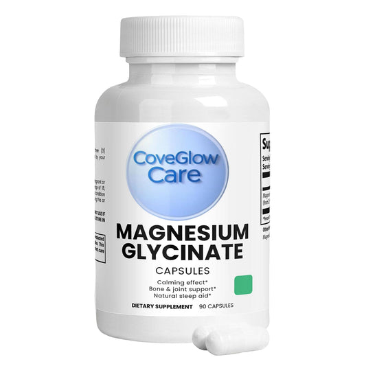 CoveGlow Care Magnesium Glycinate 275mg Capsules, 1 Count