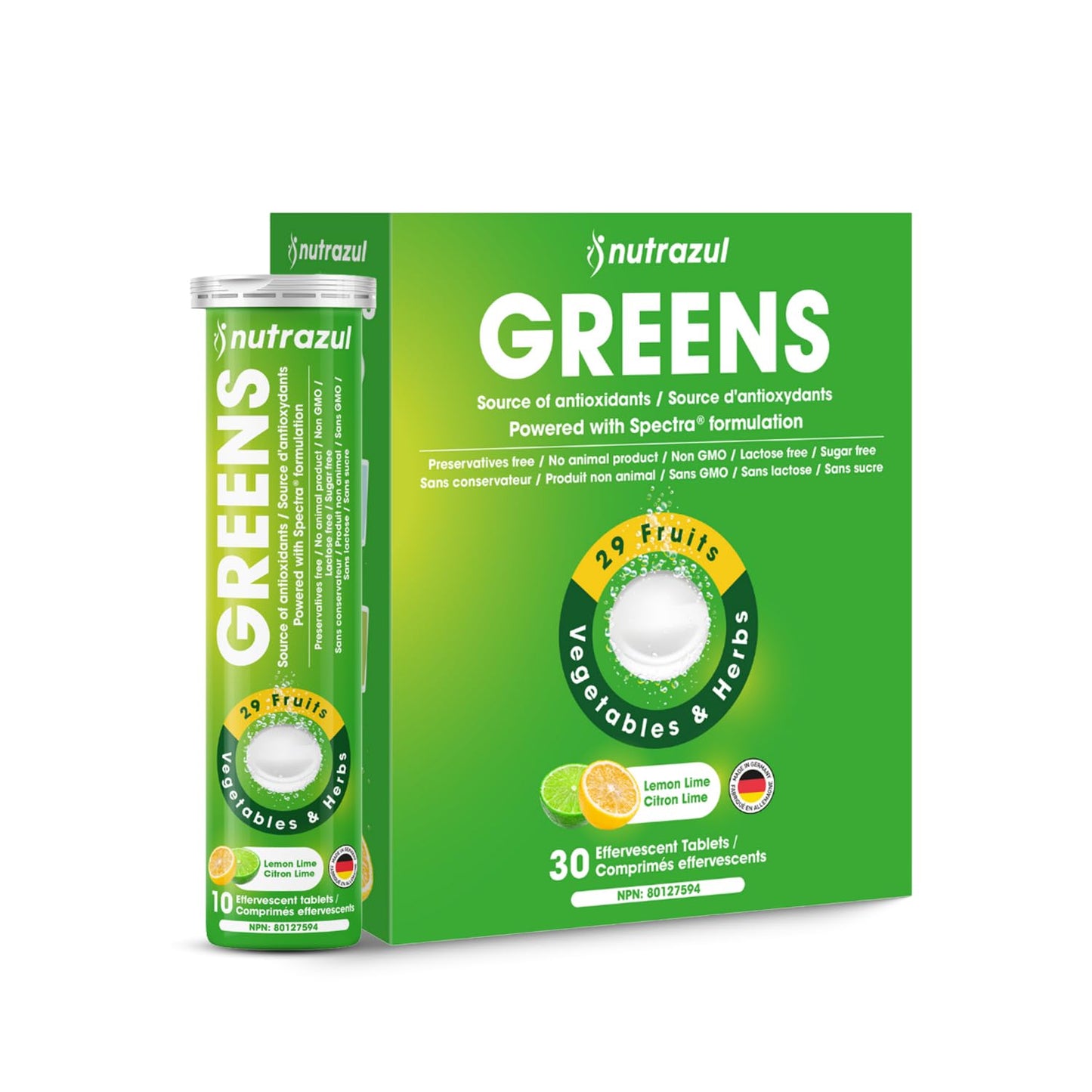 Nutrazul Greens Effervescent Tablets 30 Tablets